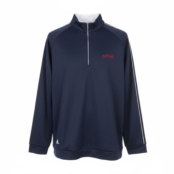 ADIDAS Climalite 🏀Cleveland Cavaliers Pullover 1/4 Zip M Navy Blue Golf - Picture 1 of 16